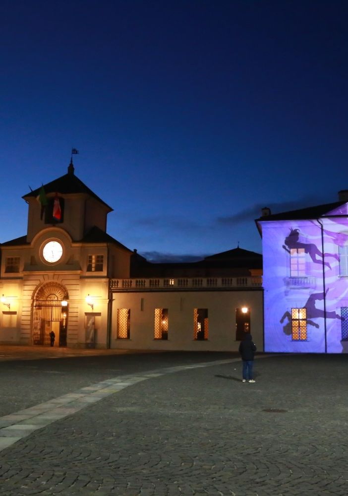 Reggia di Venaria illuminata con motivi natalizi