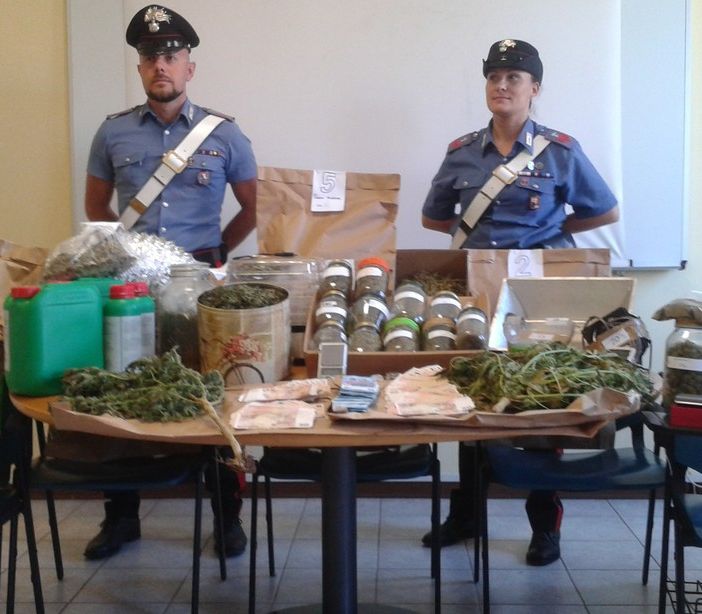 In garage e mansarda serre per la produzione di marijuana