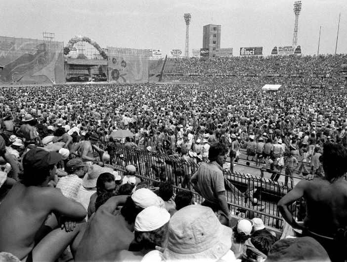 concerto dei Rolling Stones nel 1982