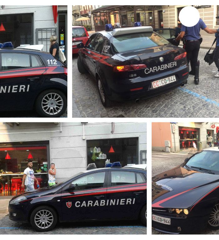 Raid nei negozi del centro a Chivasso, preso con le mani nel sacco