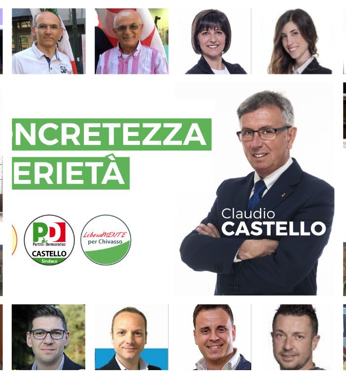 Elezioni Chivasso, ecco chi andrà in Consiglio se vince Castello o se vince Doria