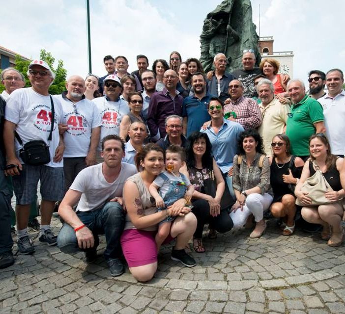 Matteo Salvini durante la sua recente visita a Chivasso