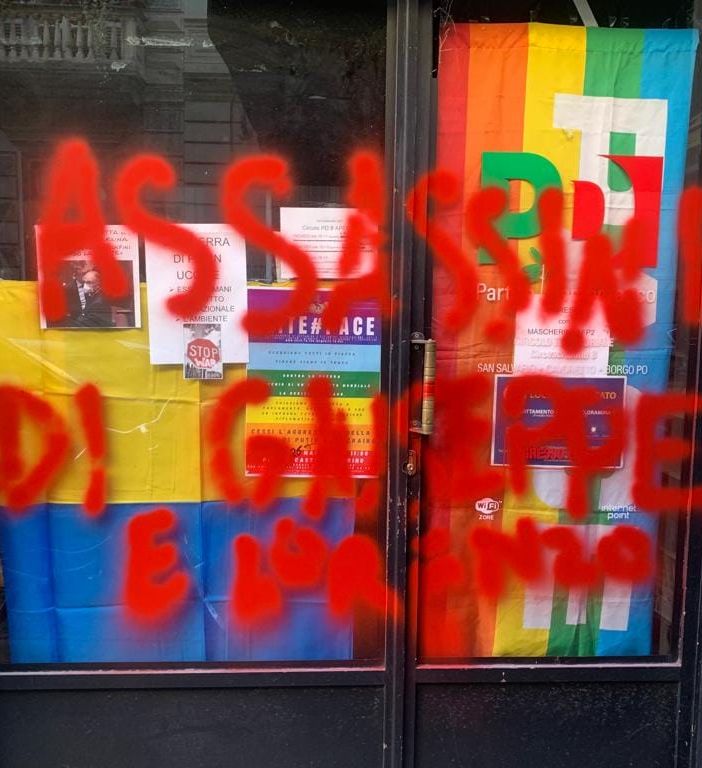 Attacco alla sede del Pd di via Ormea, Tassone: &quot;Mai usare la violenza contro chiunque&quot;
