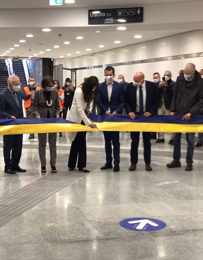 Inaugurazione stazione metro Bengasi e Italia 61