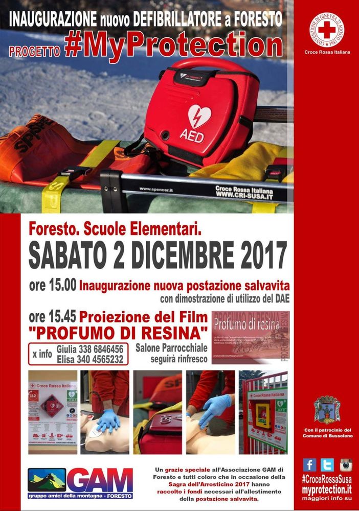 Foresto, sabato si inaugura la nuova postazione salvavita