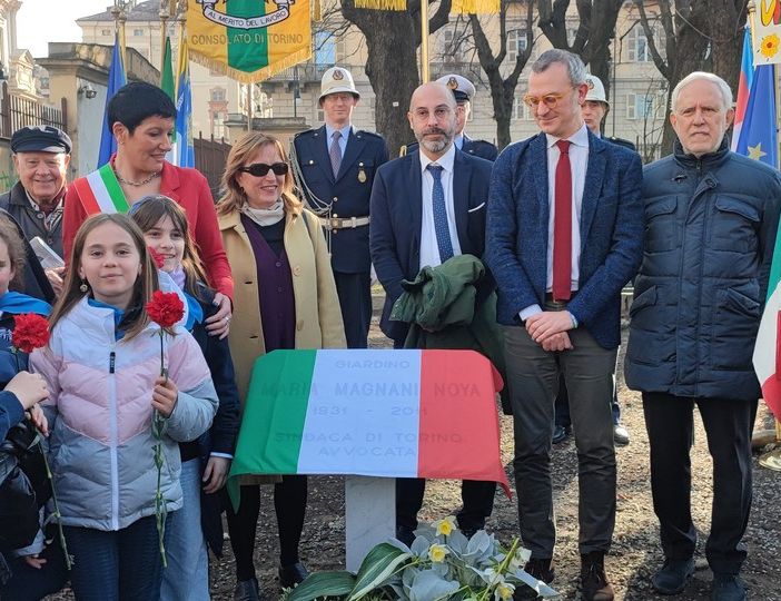 Giardino dell'Anagrafe intitolato a Maria Magnani Noya, prima sindaca di Torino