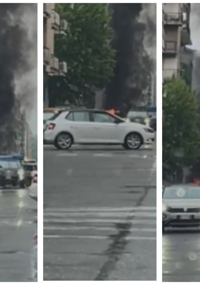 collage di foto di incendio