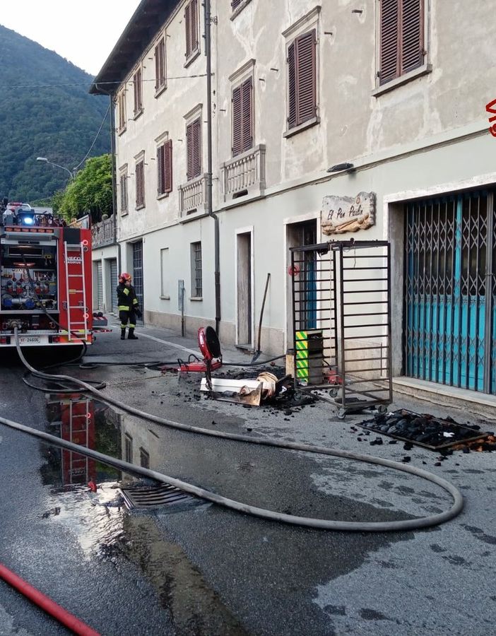 L'incendio a Chiusa San Michele