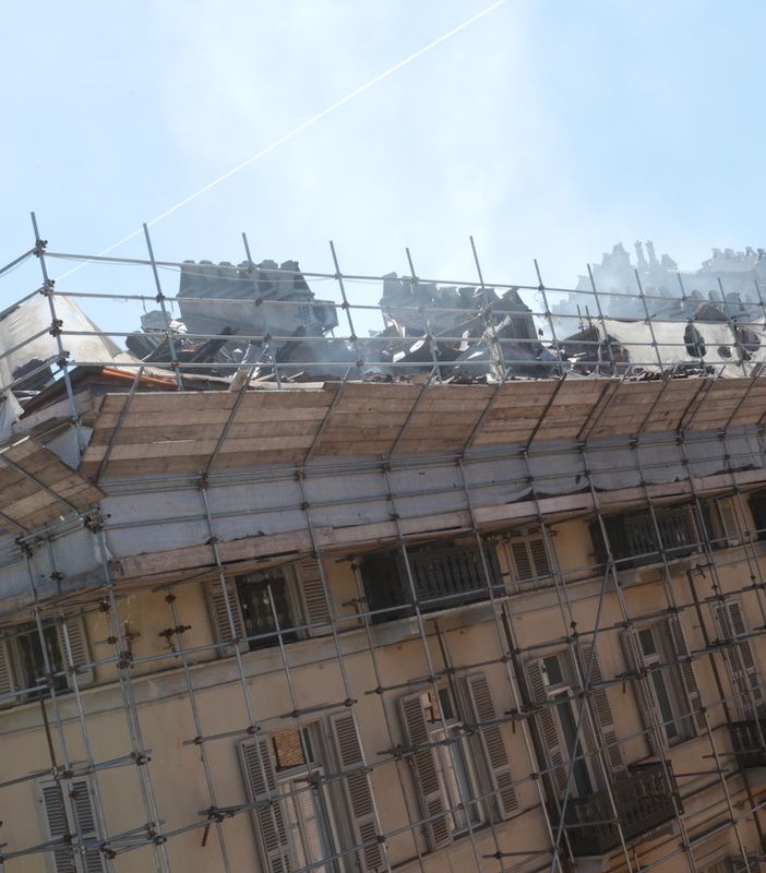 incendio tetto via Vanchiglia
