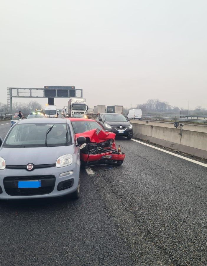 Tangenziale, incidente anche tra La Loggia e Bauducchi: traffico paralizzato