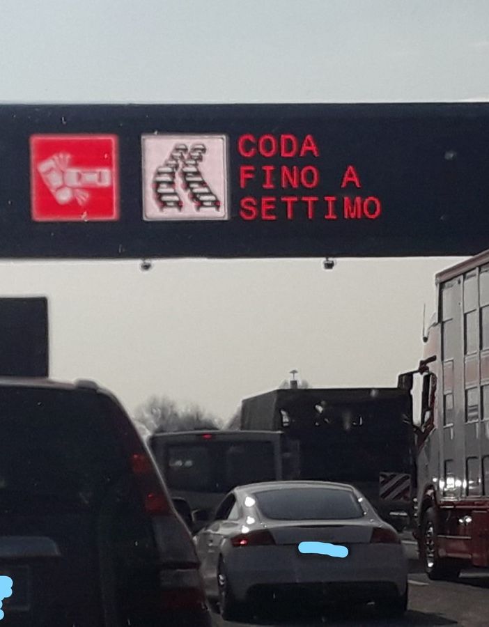 code in autostrada fino a Settimo