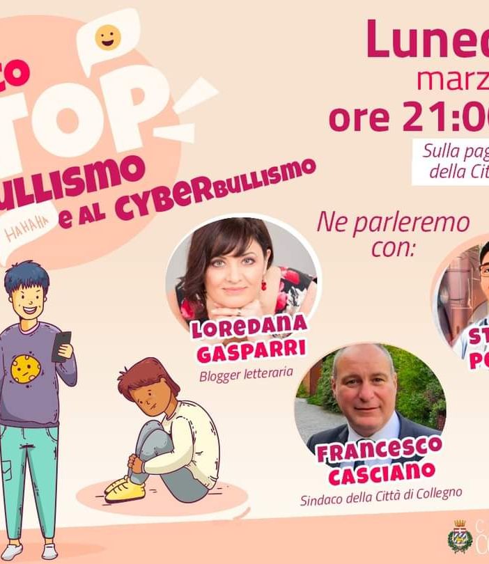 Manifesto dell'incontro anti bullismo