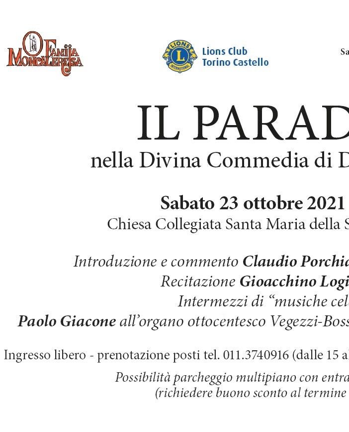 locandina evento Dante Moncalieri