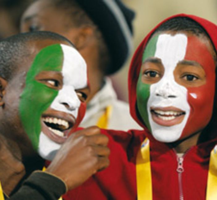bambini stranieri pitturati con il tricolore, manifestazione ius soli