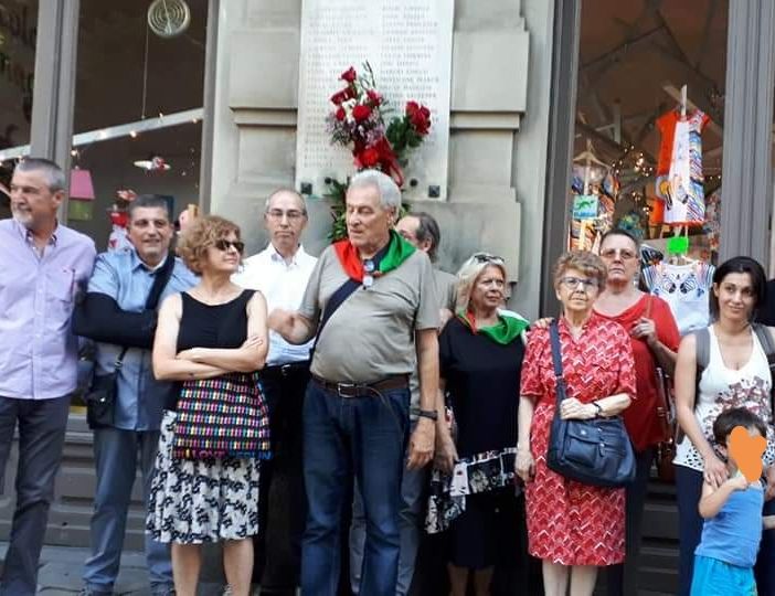 Omaggio della Circoscrizione 7 e dell'Anpi alla lapide dei Partigiani vandalizzata
