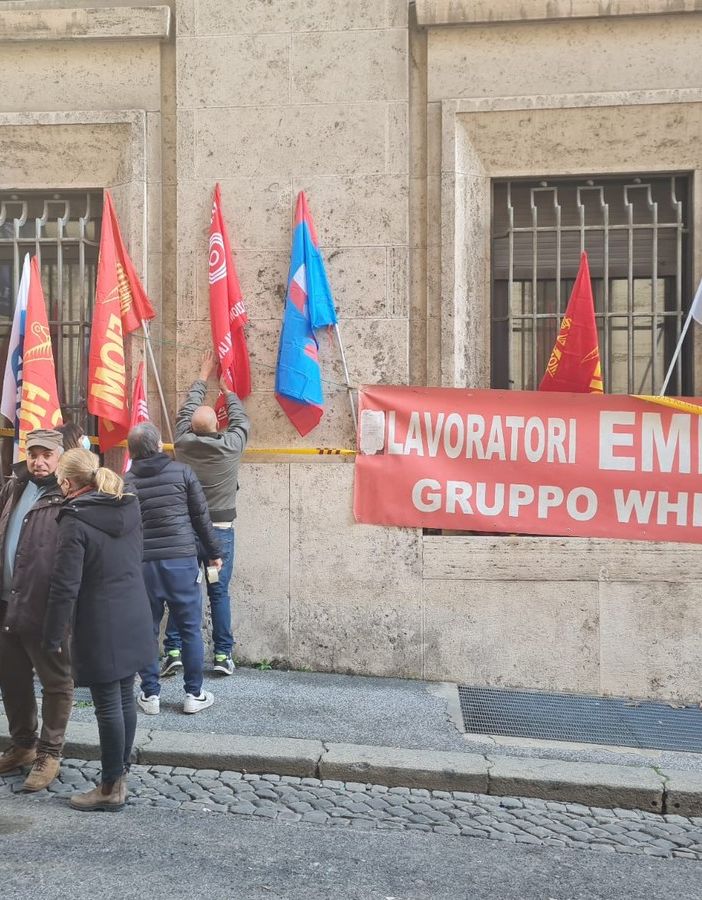 Manifestazione di lavoratori Embraco a Roma