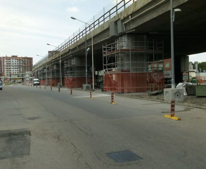 A Moncalieri si lavora per mettere definitivamente in sicurezza il cavalcavia di corso Trieste (FOTO)