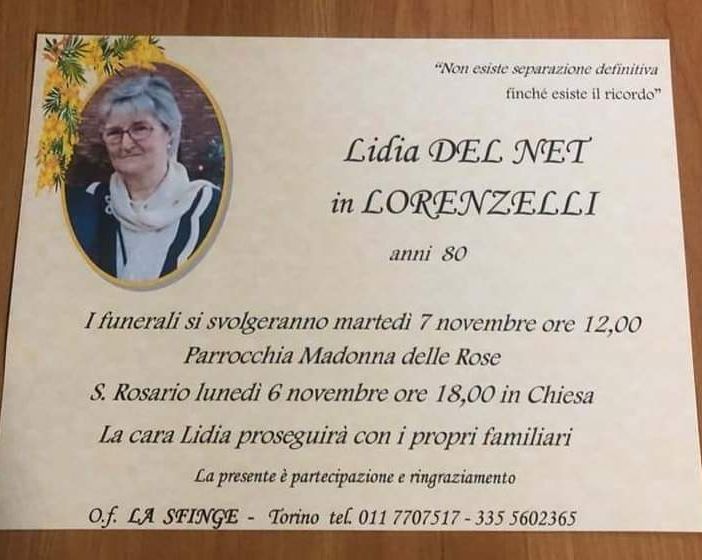 Borgo Filadelfia piange Lidia Del Net, una delle anime del quartiere e ultima custode del Fila