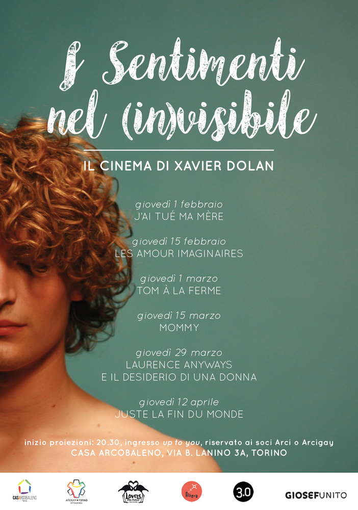 Tutti i prossimi appuntamenti con il cinema di Xavier Dolan a CasArcobaleno