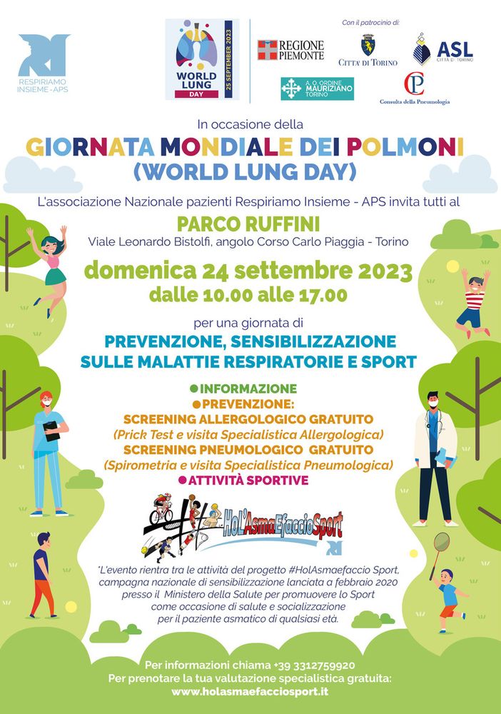 Giornata mondiale dei polmoni, domenica screening e visite gratuite per le malattie respiratorie