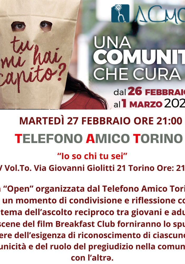 &quot;Tu mi hai capito? Una comunità che cura&quot;: al via la seconda edizione del festival sul benessere mentale dellɜ giovani