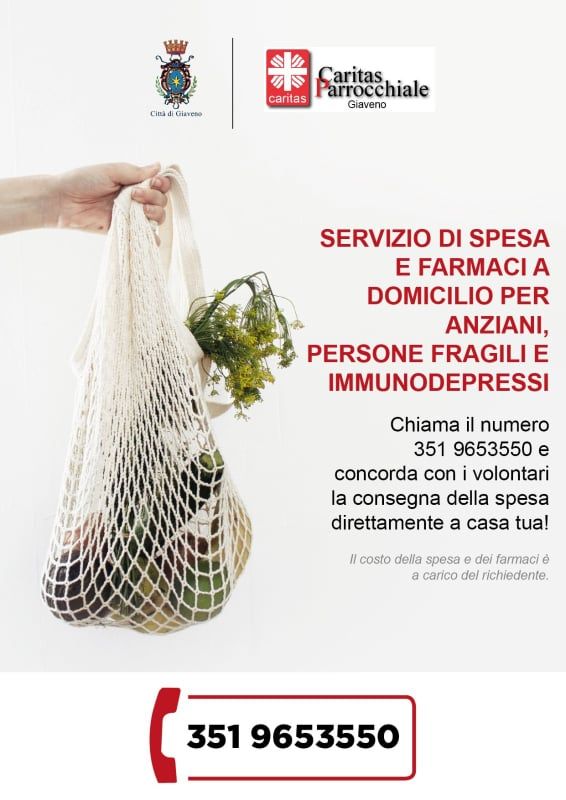 A Giaveno progetto di aiuto ad anziani e cittadini in difficoltà