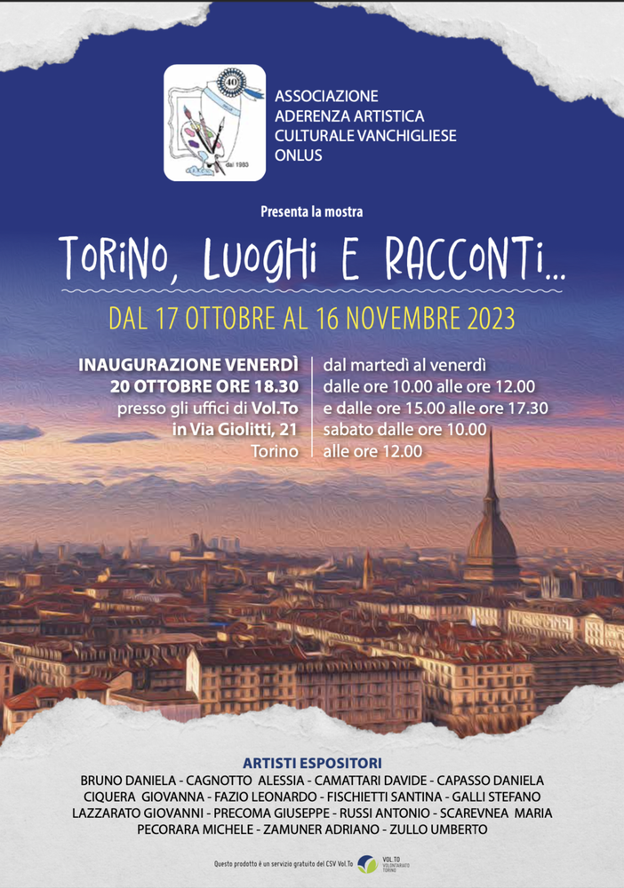 Locandina di una mostra artistica