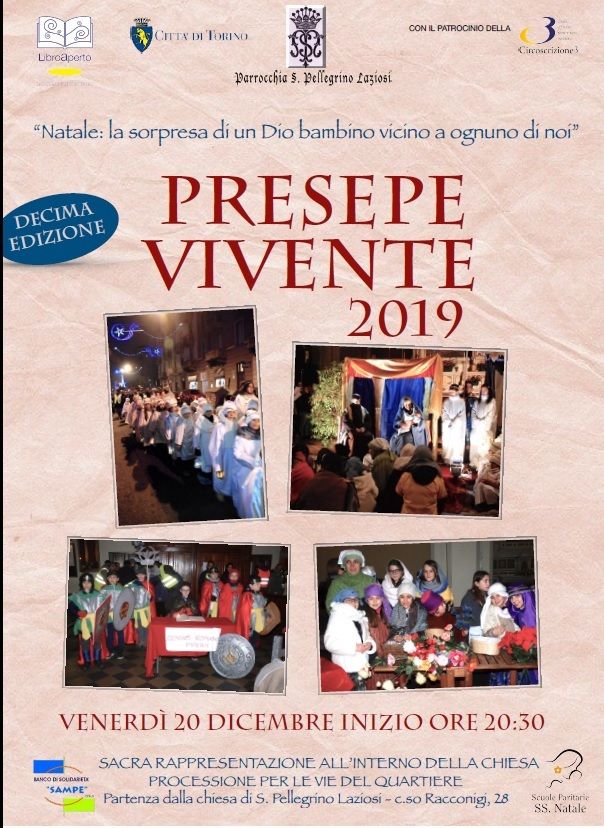 Venerdì 20 presepe Vivente alla parrocchia di San pellegrino Laziosi