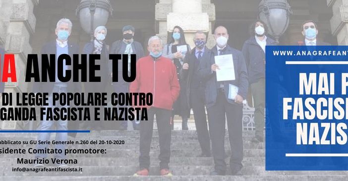 Legge popolare antifascista, attiva a Torino la raccolta firme