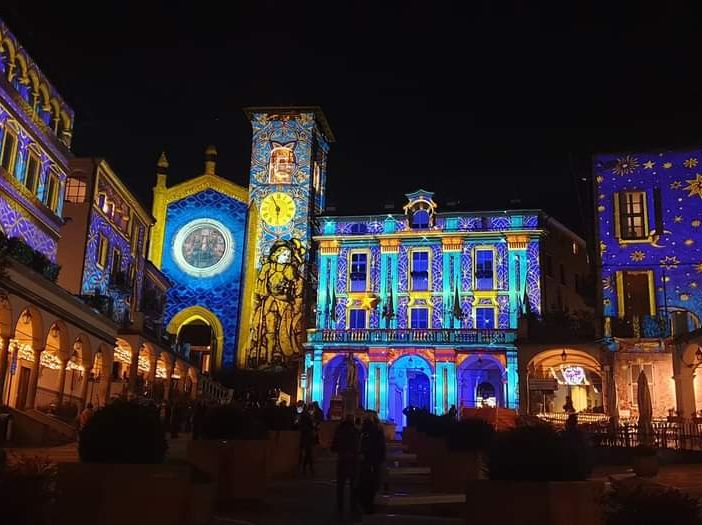 luci natale moncalieri - foto d'archivio