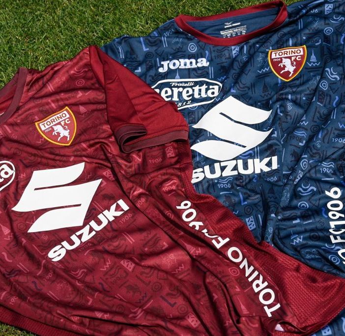 Le maglie di allenamento del Torino