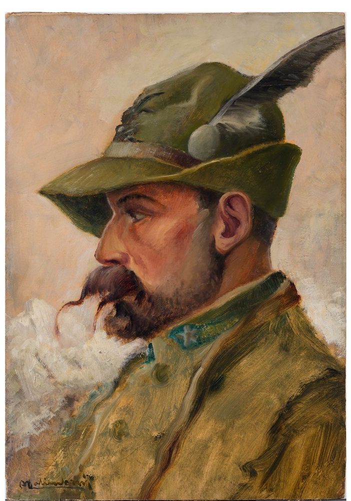 La mostra di Angelo Malinverni alla Biblioteca Nazionale: fiori, Grande Guerra e Alpini