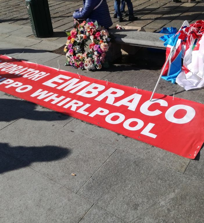 Anche Nichelino alla manifestazione dei lavoratori Embraco