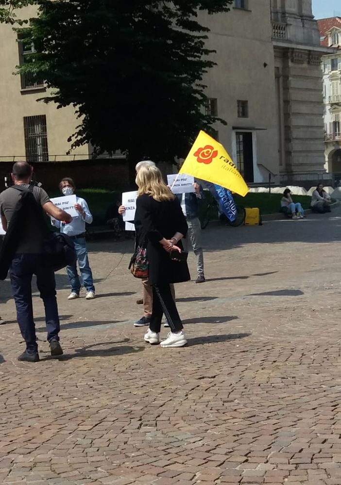 I Radicali sotto la prefettura per gridare: &quot;Mai più senza diritti!&quot;
