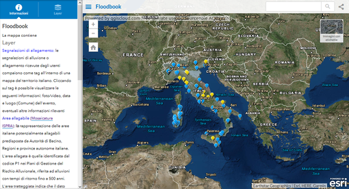 Per mappare le alluvioni adesso c'è Floodbook, il portale del Politecnico di Torino