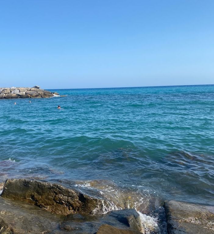 Foto del mare in Liguria - immagine d'archivio