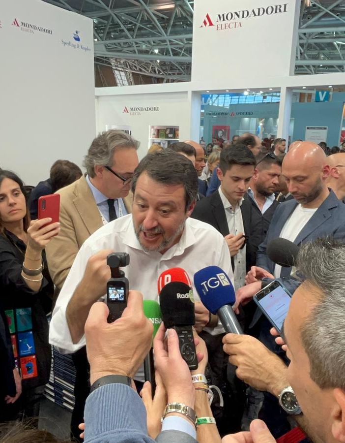 Matteo Salvini tra gli ospiti più attesi della seconda giornata del Salone