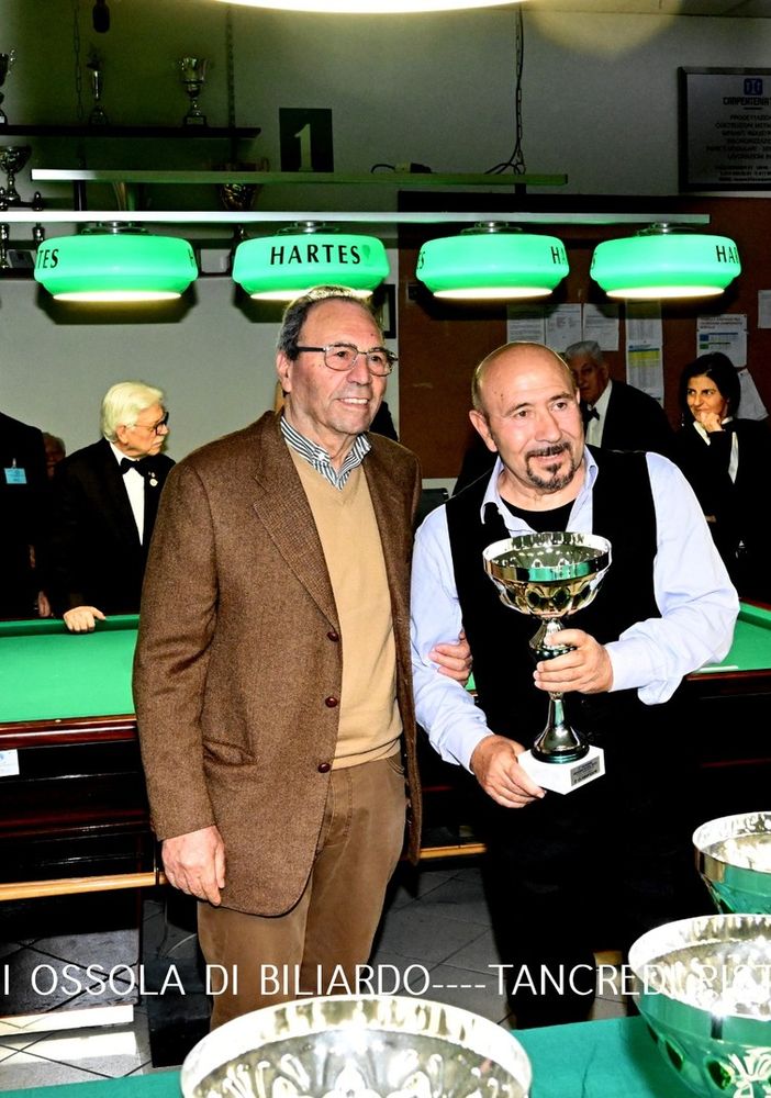 Premiazione gara di biliardo