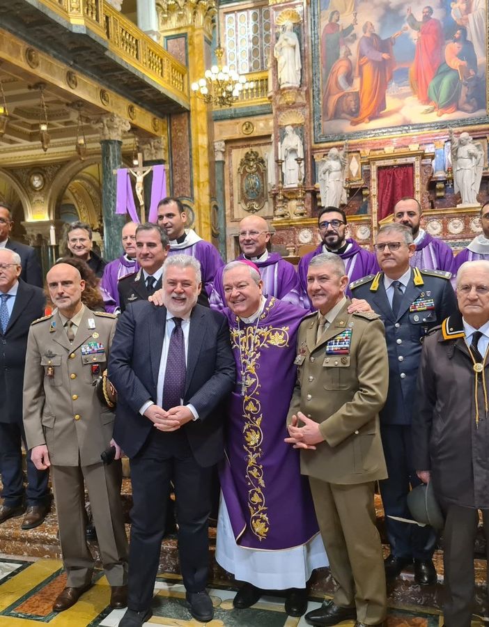 Basilica Maria Ausiliatrice, stamattina si è svolta la celebrazione del Precetto Pasquale Militare Interforze