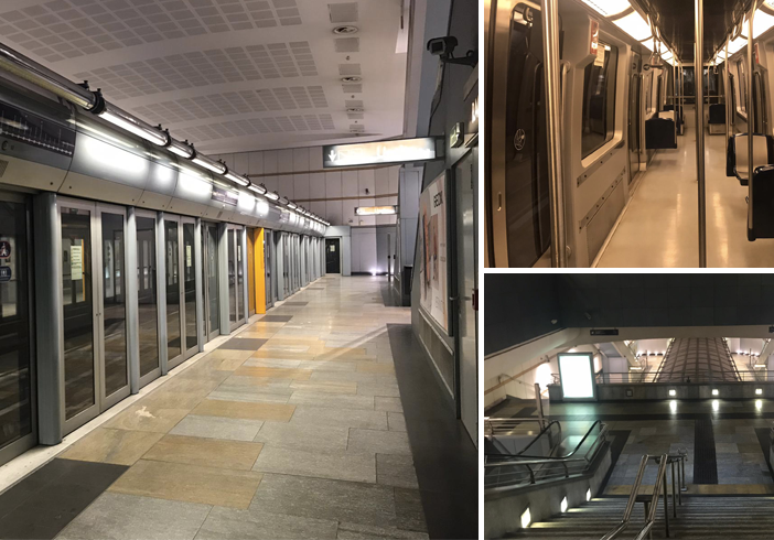 Torino, metropolitana deserta per Coronavirus: in città corse ridotte e linee sospese [VIDEO]