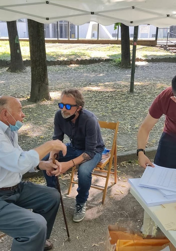 Il segretario Carretta ai seggi delle Primarie