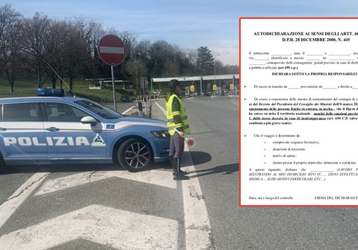 Coronavirus, per spostarsi a Torino e provincia serve l’autocertificazione: SCARICALA QUI