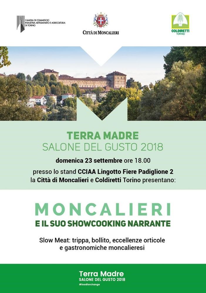 Al Salone del Gusto lo Showcooking narrante di Moncalieri