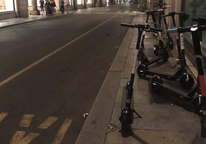 monopattini abbandonati - foto di repertorio