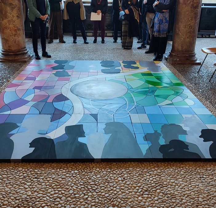 Mostra di disegni e pittura in sala aulica