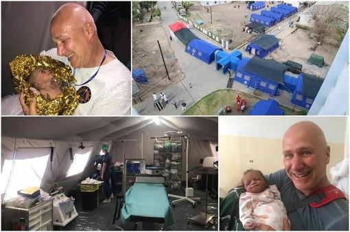 Nell’ospedale da campo della Maxiemergenza piemontese in Mozambico vengono alla luce due gemelli: si chiamano Italia e Mario (FOTO)