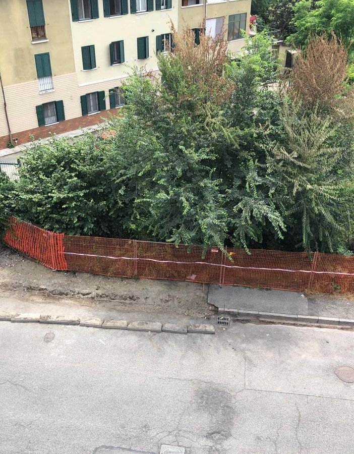 Quel muretto della discordia in via Viterbo, interessata dai lavori: “Così il marciapiede resta in condizioni inadeguate&quot;