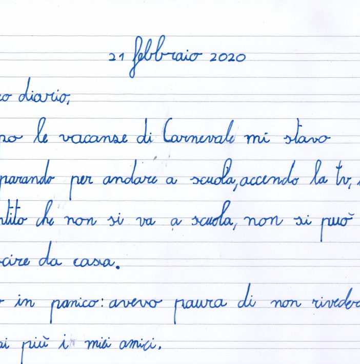 quaderno di scuola elementare con tema