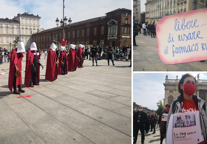 La manifestazione in piazza Castello, a Torino