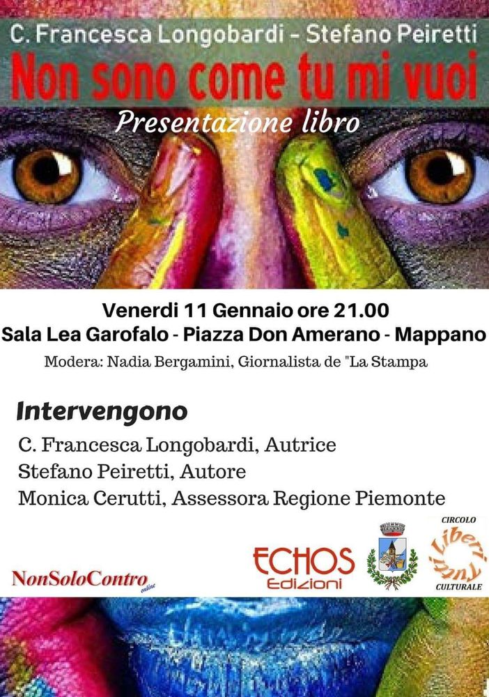 Il cammino di &quot;Non sono come tu mi vuoi&quot; questa sera arriva a Mappano